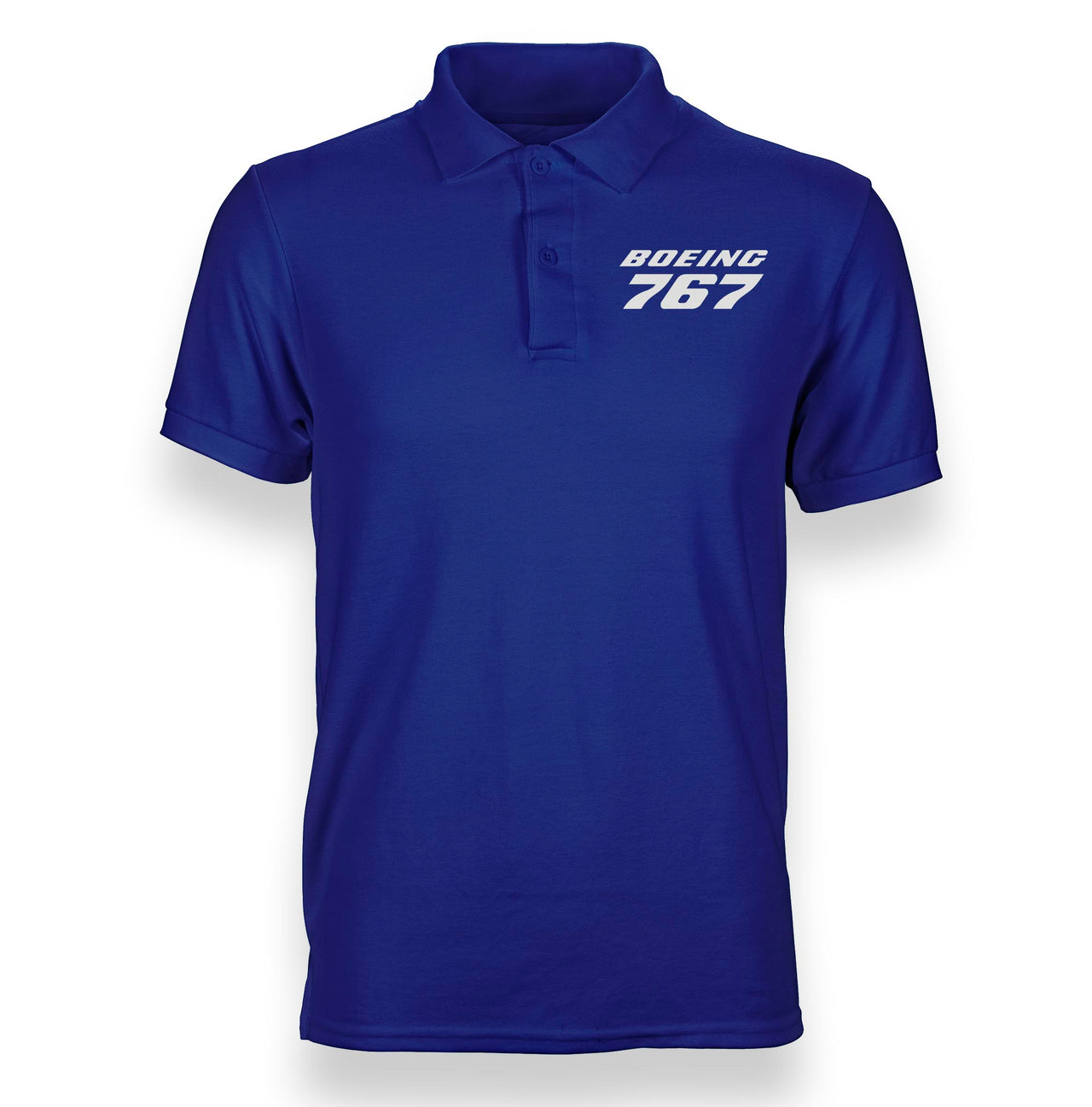 Boeing 767 & Text Designed Polo T-Shirts
