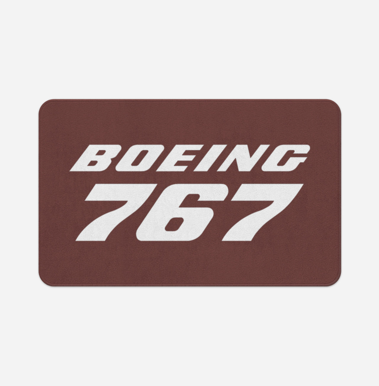 Boeing 767 & Text Designed Bath Mats