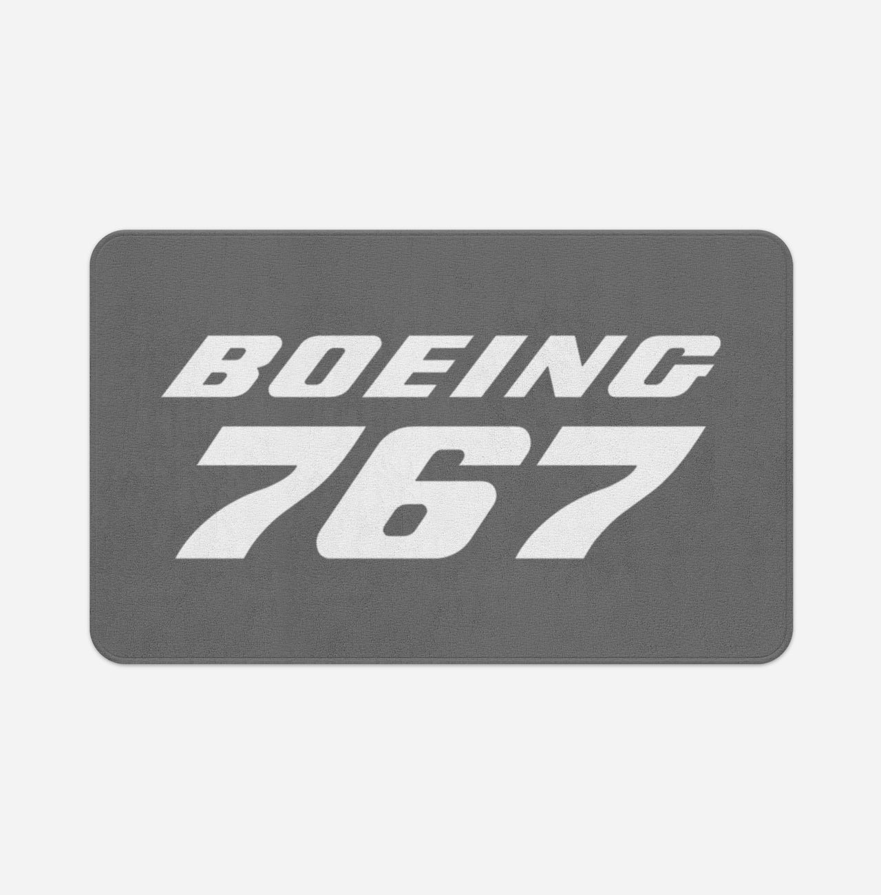 Boeing 767 & Text Designed Bath Mats