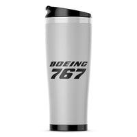 Thumbnail for Boeing 767 & Text Designed Stainless Steel Travel Mugs