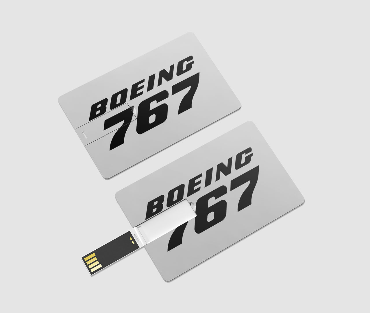 Boeing 767 & Text Designed USB Cards