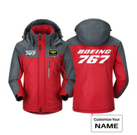 Thumbnail for Boeing 767 & Text Designed Thick Winter Jackets