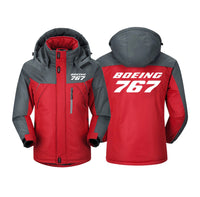 Thumbnail for Boeing 767 & Text Designed Thick Winter Jackets