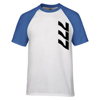 Thumbnail for 777 Side Text Designed Raglan T-Shirts