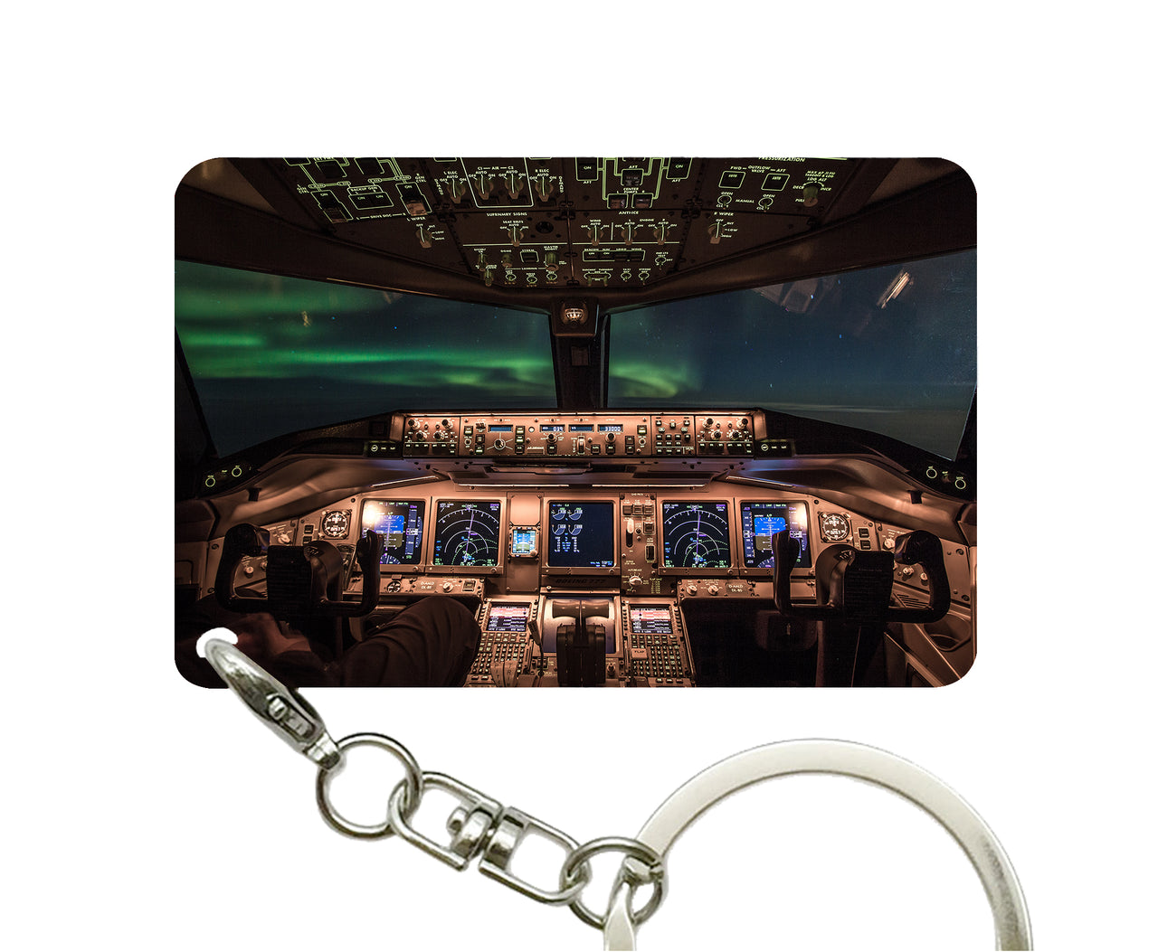 Boeing 777 Cockpit Designed Key Chains