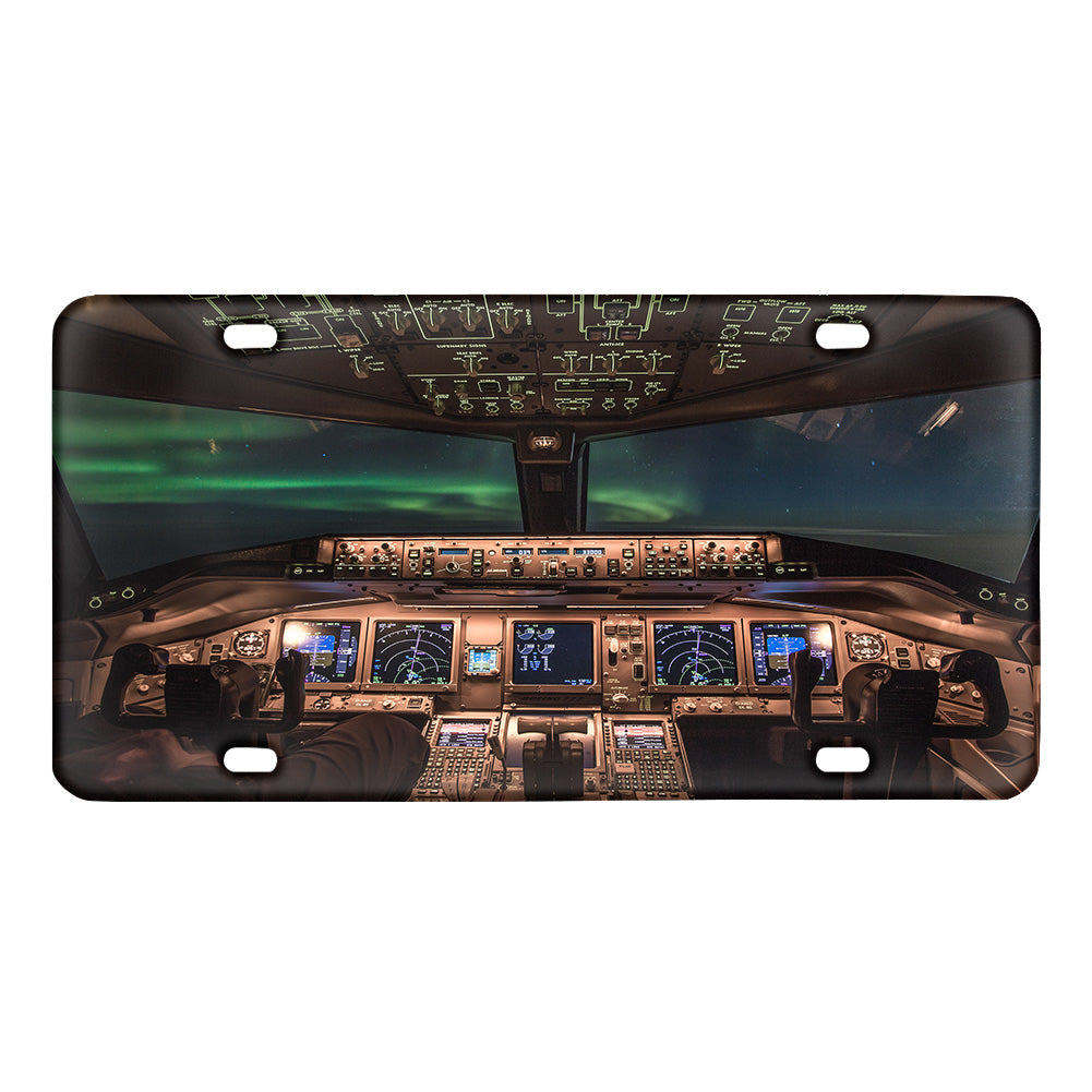 Boeing 777 Cockpit Designed Metal (License) Plates