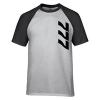 Thumbnail for 777 Side Text Designed Raglan T-Shirts