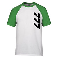 Thumbnail for 777 Side Text Designed Raglan T-Shirts