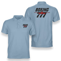 Thumbnail for Amazing Boeing 777 Designed Double Side Polo T-Shirts