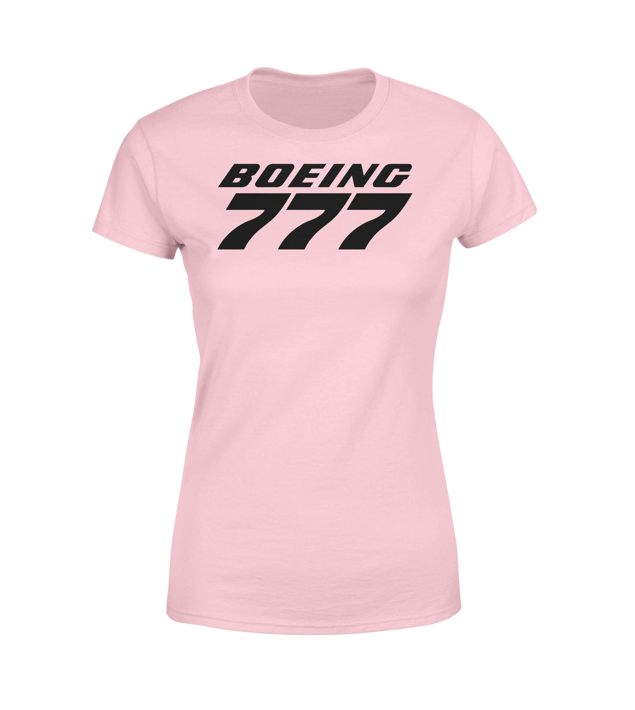Boeing 777 & Text Designed Women T-Shirts
