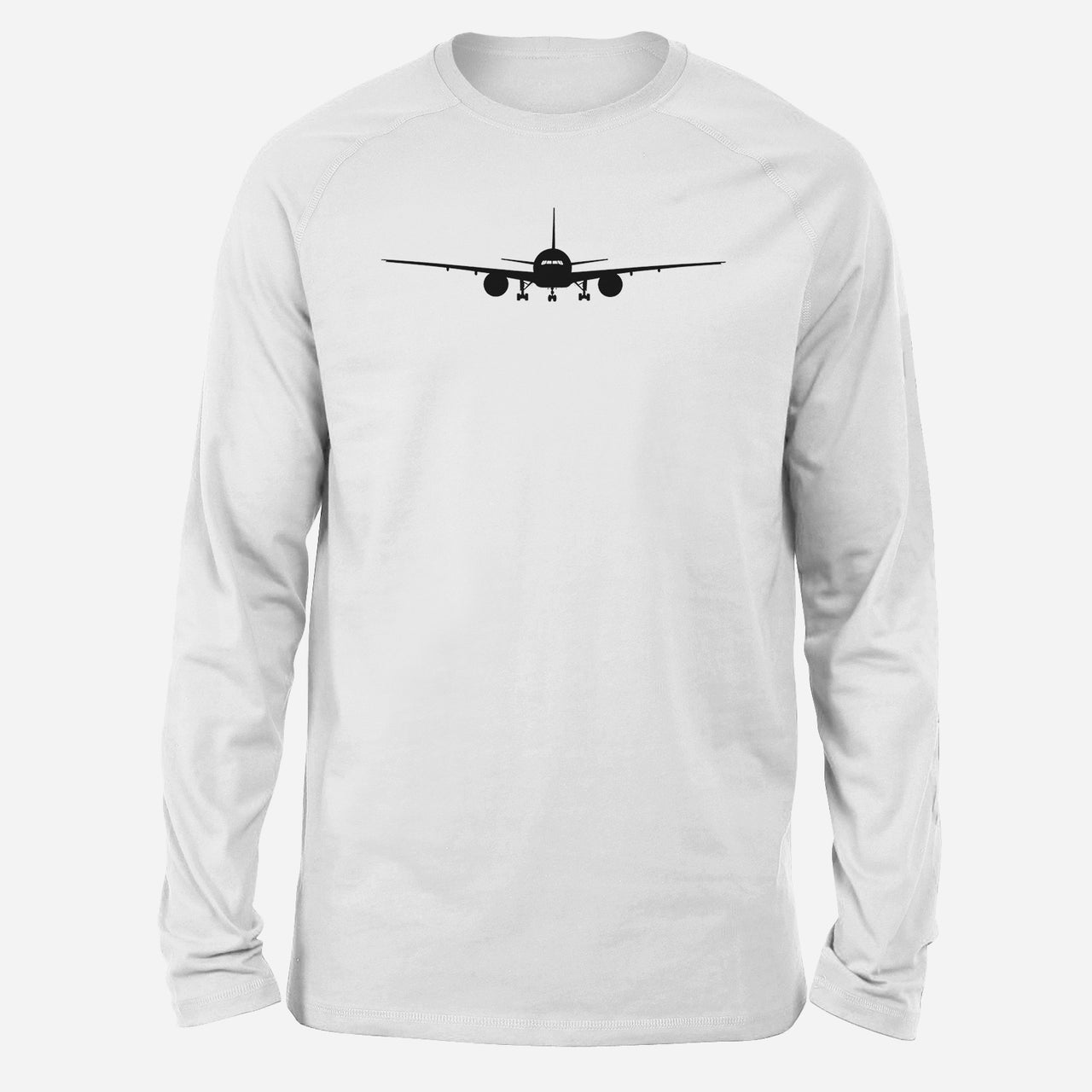 Boeing 777 Silhouette Designed Long-Sleeve T-Shirts