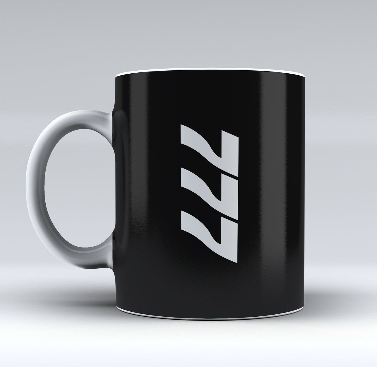777 Text Side Designed Mugs