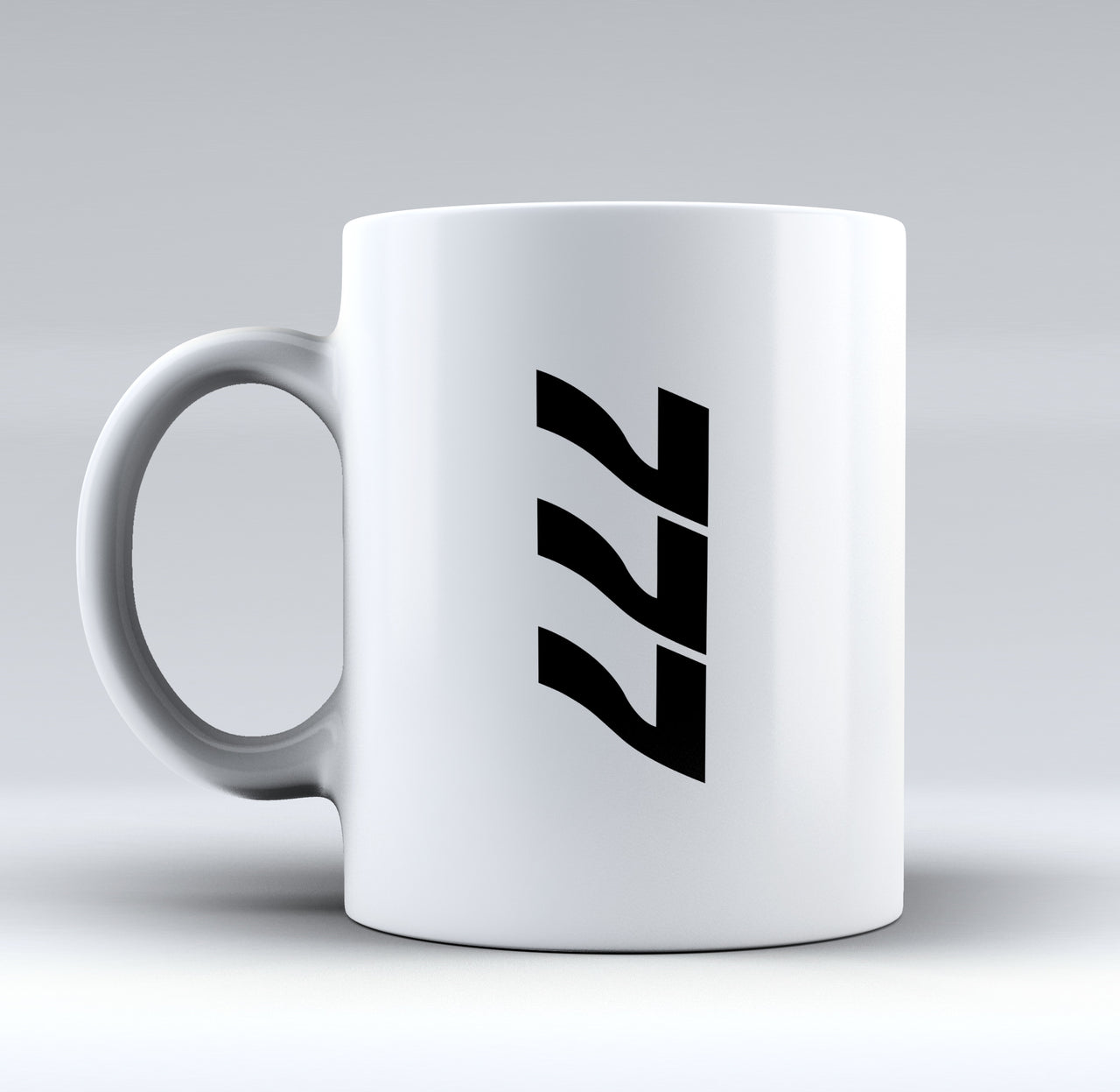 777 Text Side Designed Mugs
