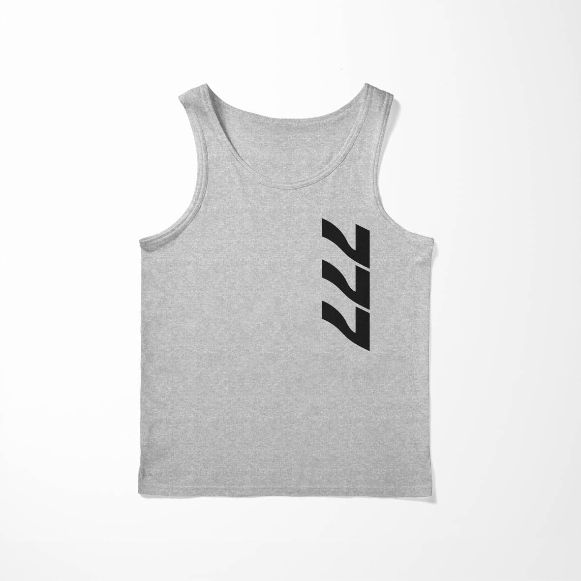 777 Side Text Designed Tank Tops
