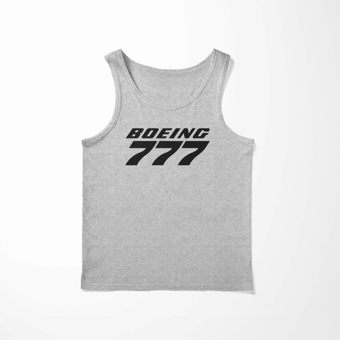 Boeing 777 & Text Designed Tank Tops