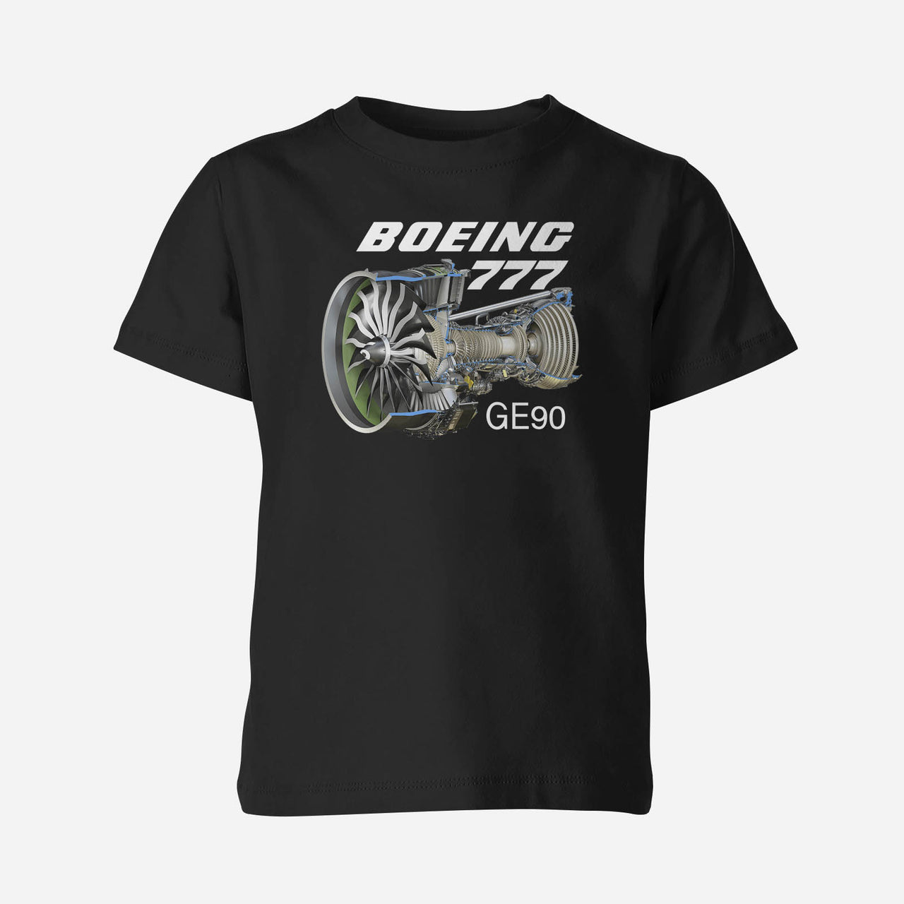 Boeing 777 & GE90 Engine Designed Children T-Shirts