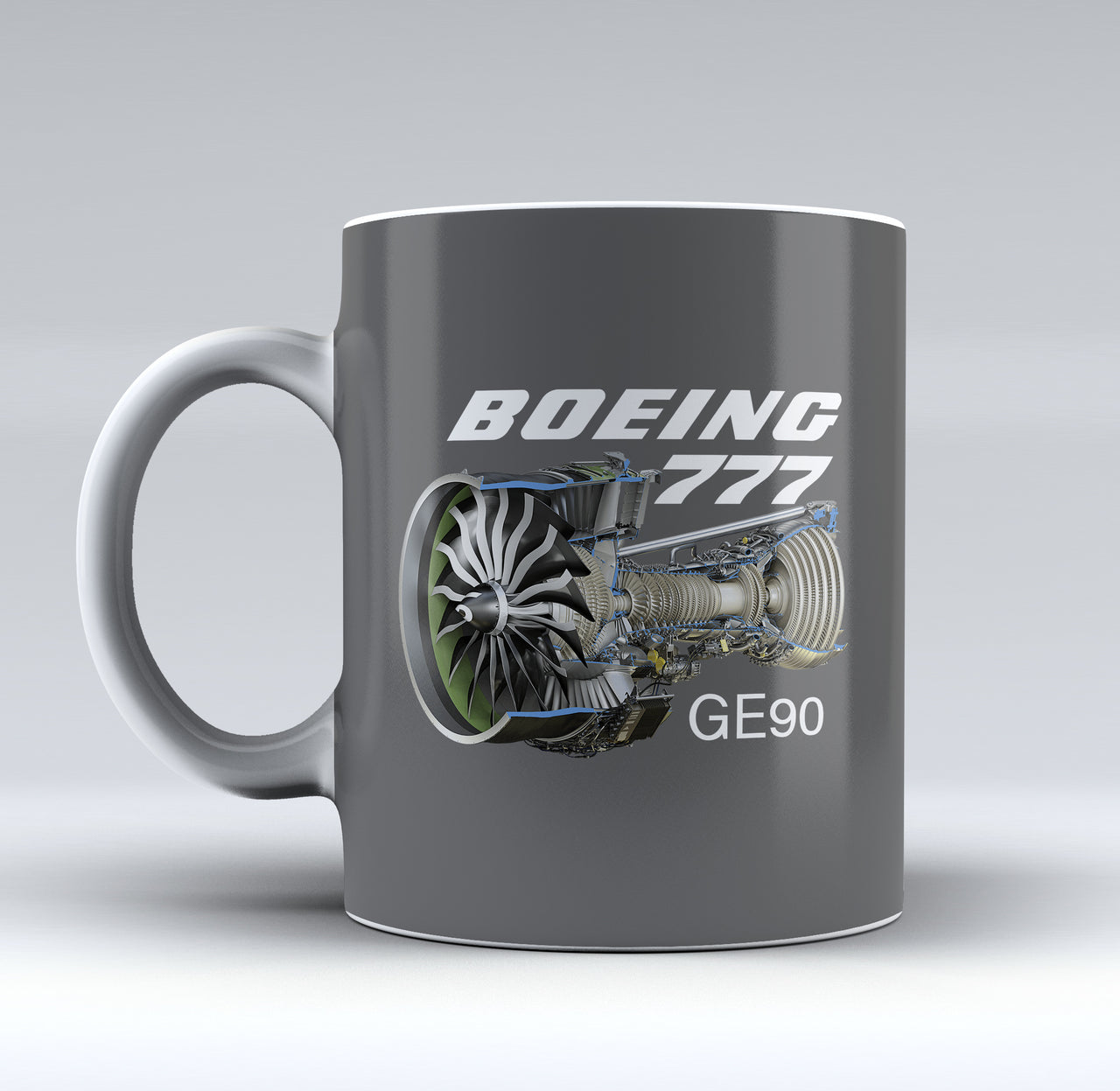 Boeing 777 & GE90 Engine Designed Mugs