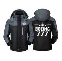 Thumbnail for Boeing 777 & Plane Designed Thick Winter Jackets