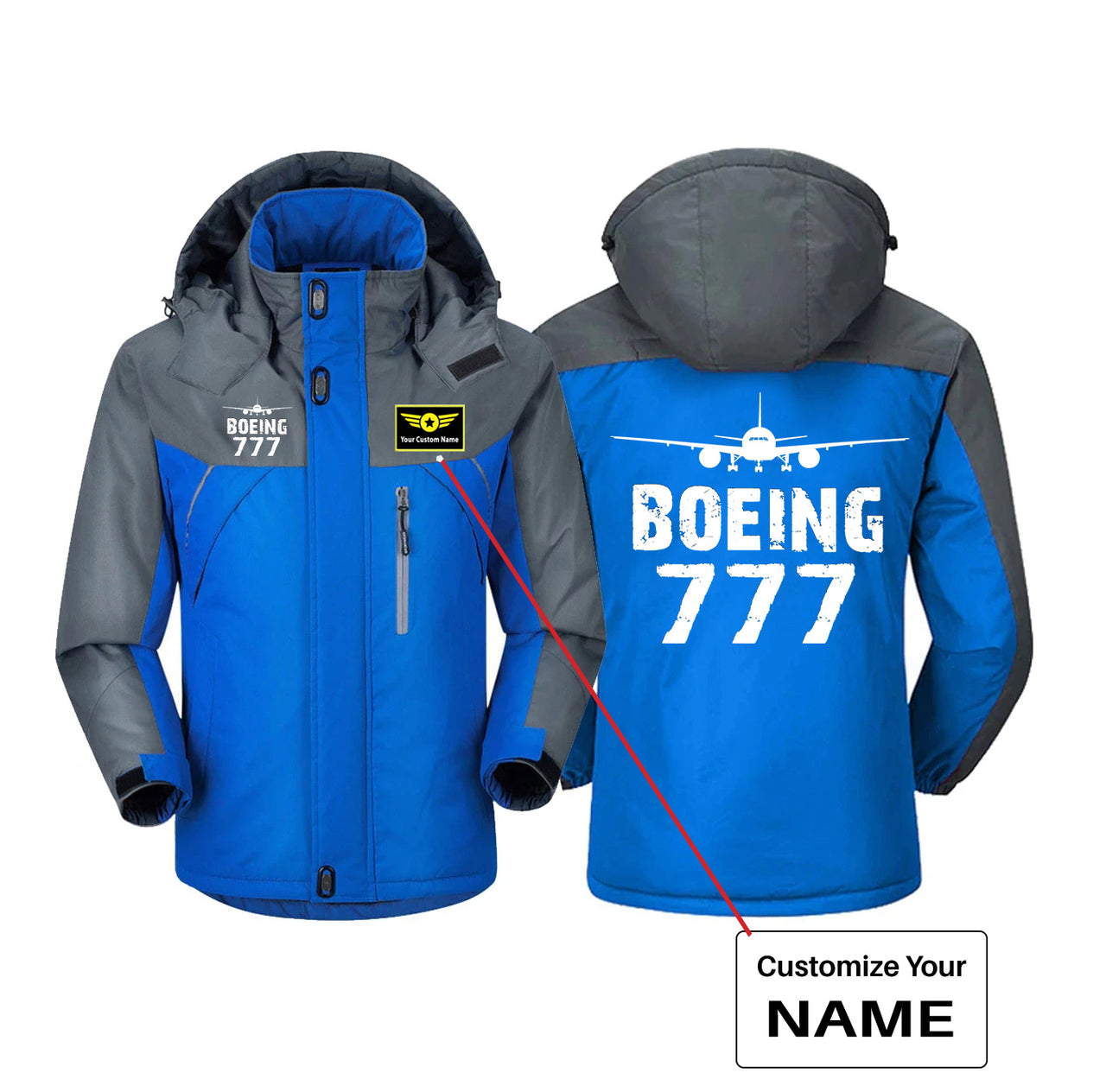 Boeing 777 & Plane Designed Thick Winter Jackets