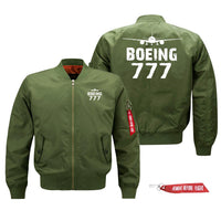 Thumbnail for Boeing 777 Silhouette & Designed Pilot Jackets (Customizable)