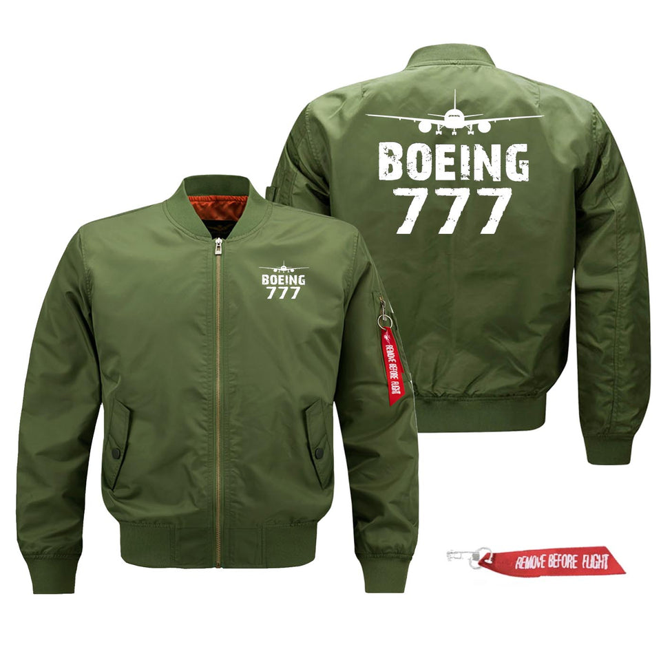 Boeing 777 Silhouette & Designed Pilot Jackets (Customizable)