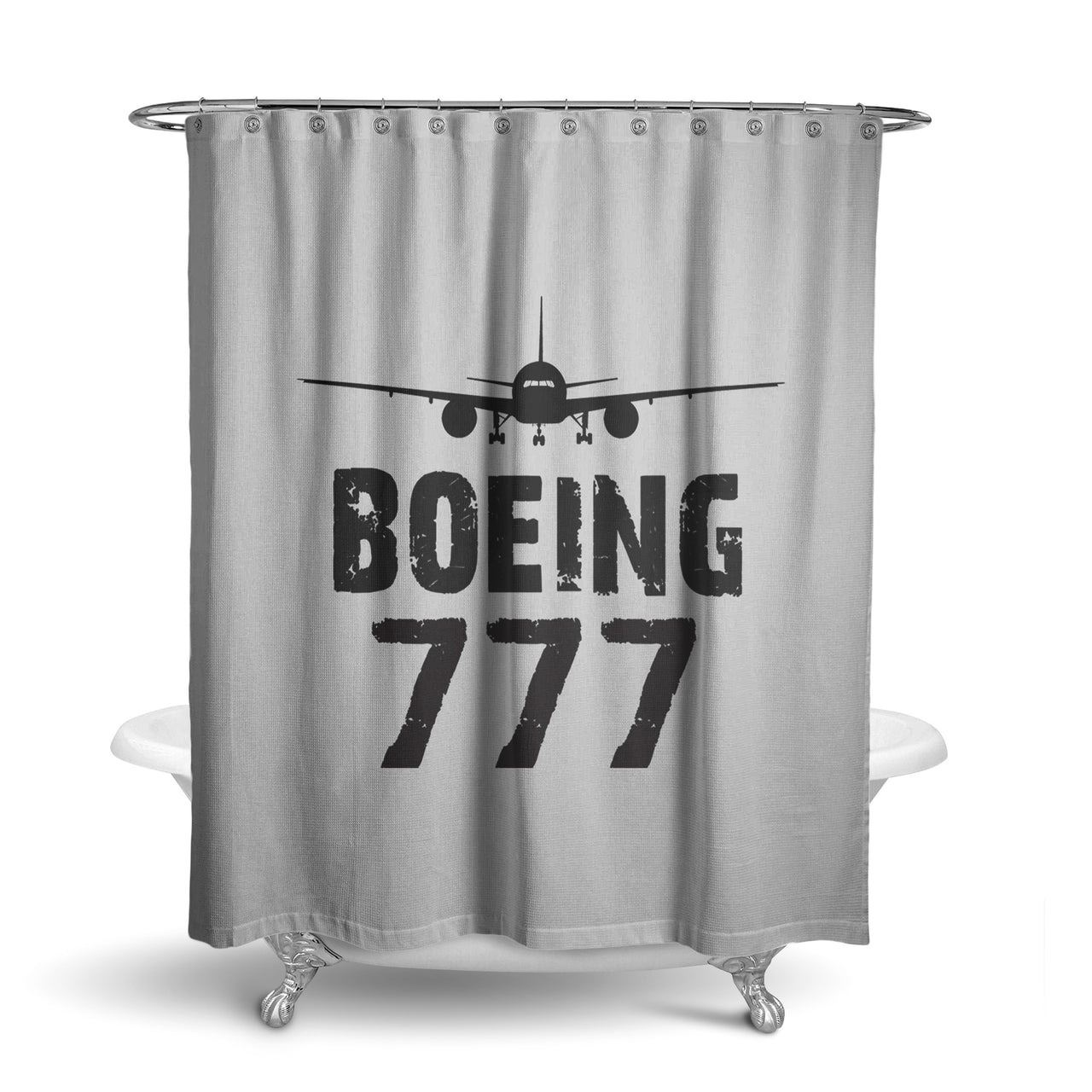 Boeing 777 & Plane Designed Shower Curtains