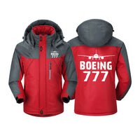 Thumbnail for Boeing 777 & Plane Designed Thick Winter Jackets