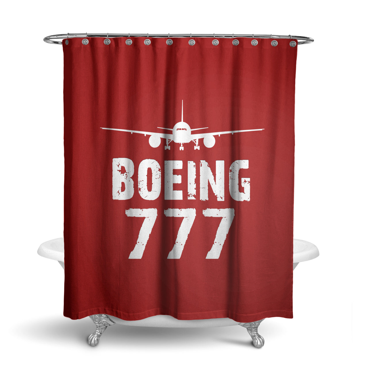 Boeing 777 & Plane Designed Shower Curtains