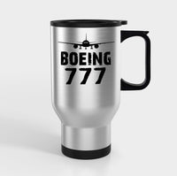 Thumbnail for Boeing 777 & Plane Designed Travel Mugs (With Holder)