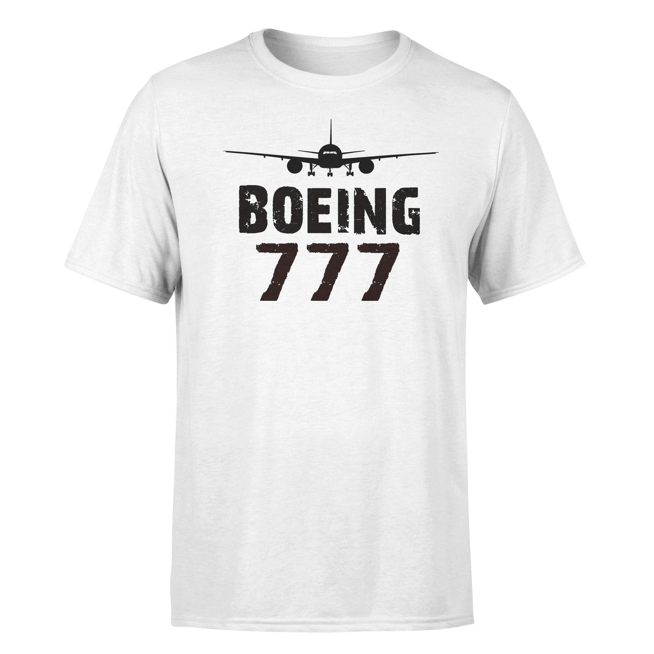 Pilot Eyes Store Boeing 777 Plane Designed T shirts Blue S