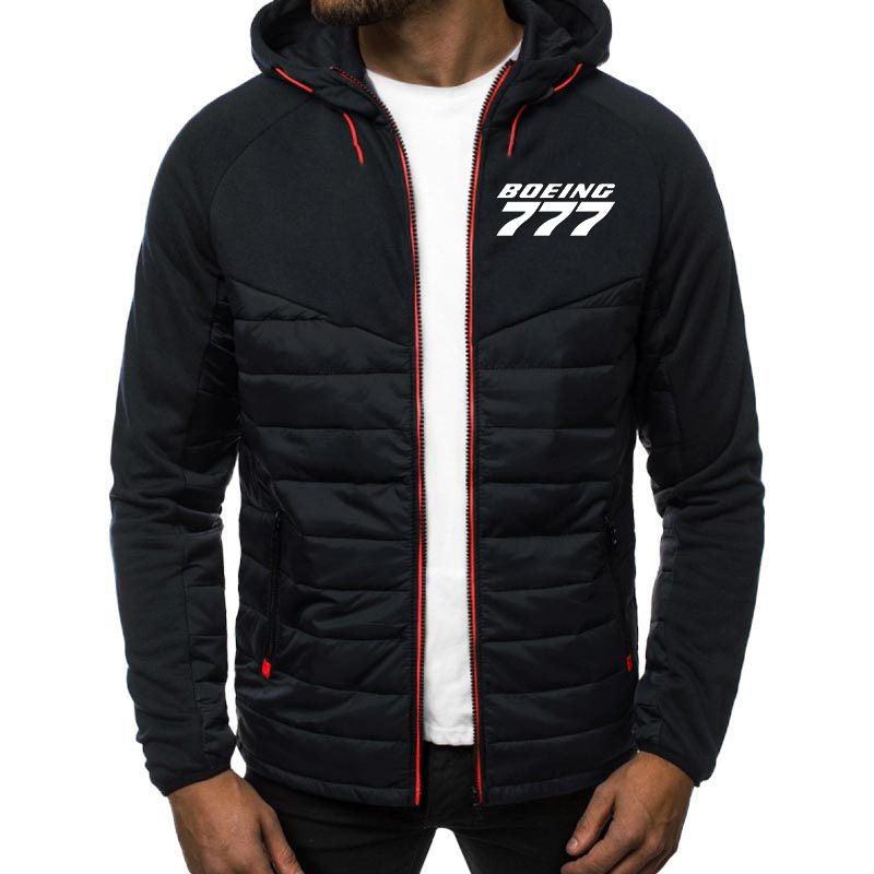 Boeing 777 & Text Designed Sportive Jackets