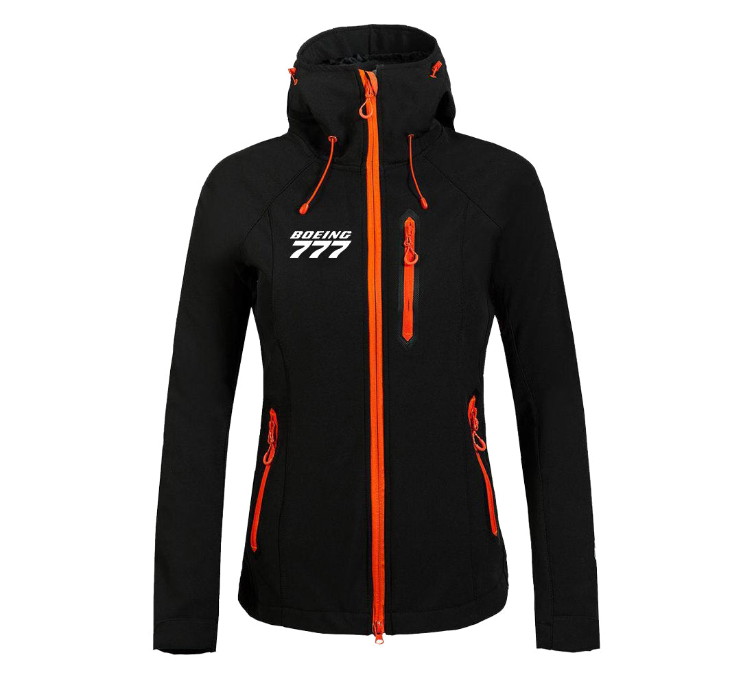 Boeing 777 & Text Designed "Women" Polar Jackets