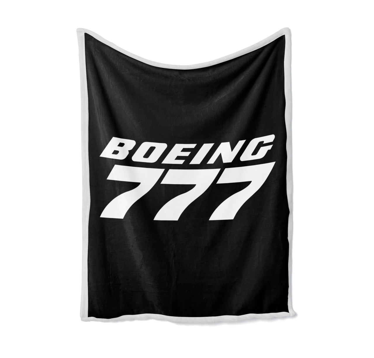 Boeing 777 & Text Designed Bed Blankets & Covers