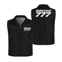 Thumbnail for Boeing 777 & Text Designed Thin Style Vests