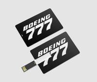 Thumbnail for Boeing 777 & Text Designed USB Cards