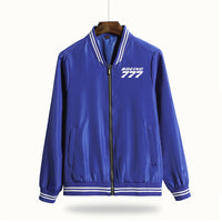 Thumbnail for Boeing 777 & Text Designed Thin Spring Jackets