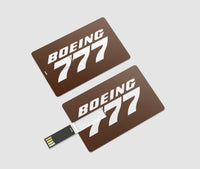 Thumbnail for Boeing 777 & Text Designed USB Cards
