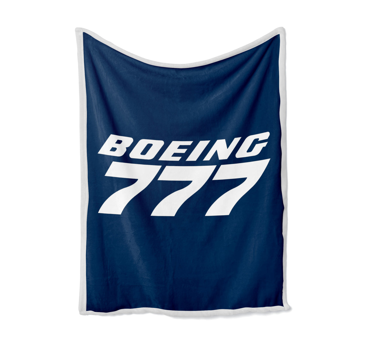 Boeing 777 & Text Designed Bed Blankets & Covers