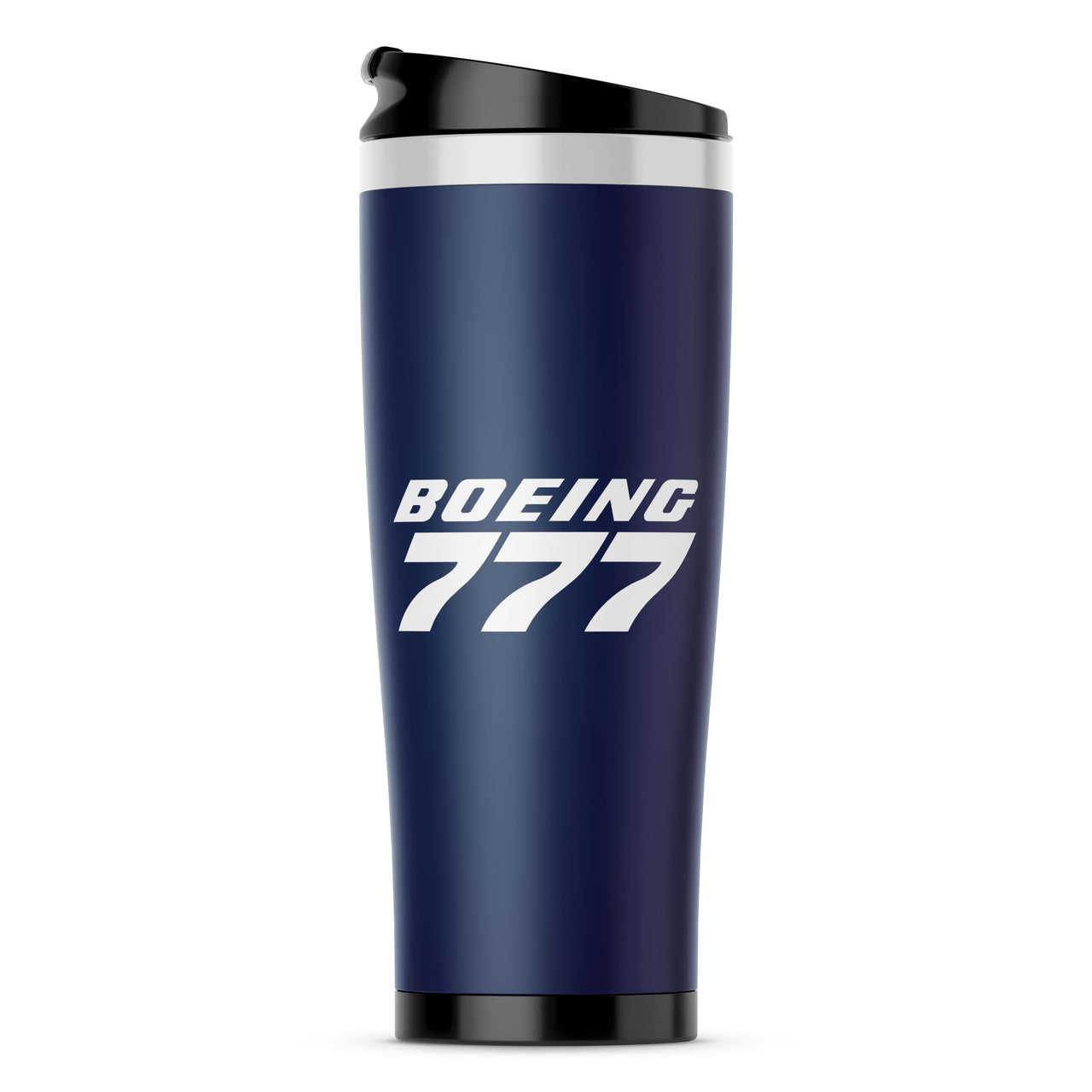 Boeing 777 & Text Designed Stainless Steel Travel Mugs