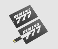 Thumbnail for Boeing 777 & Text Designed USB Cards