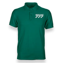 Thumbnail for Boeing 777 & Text Designed Polo T-Shirts
