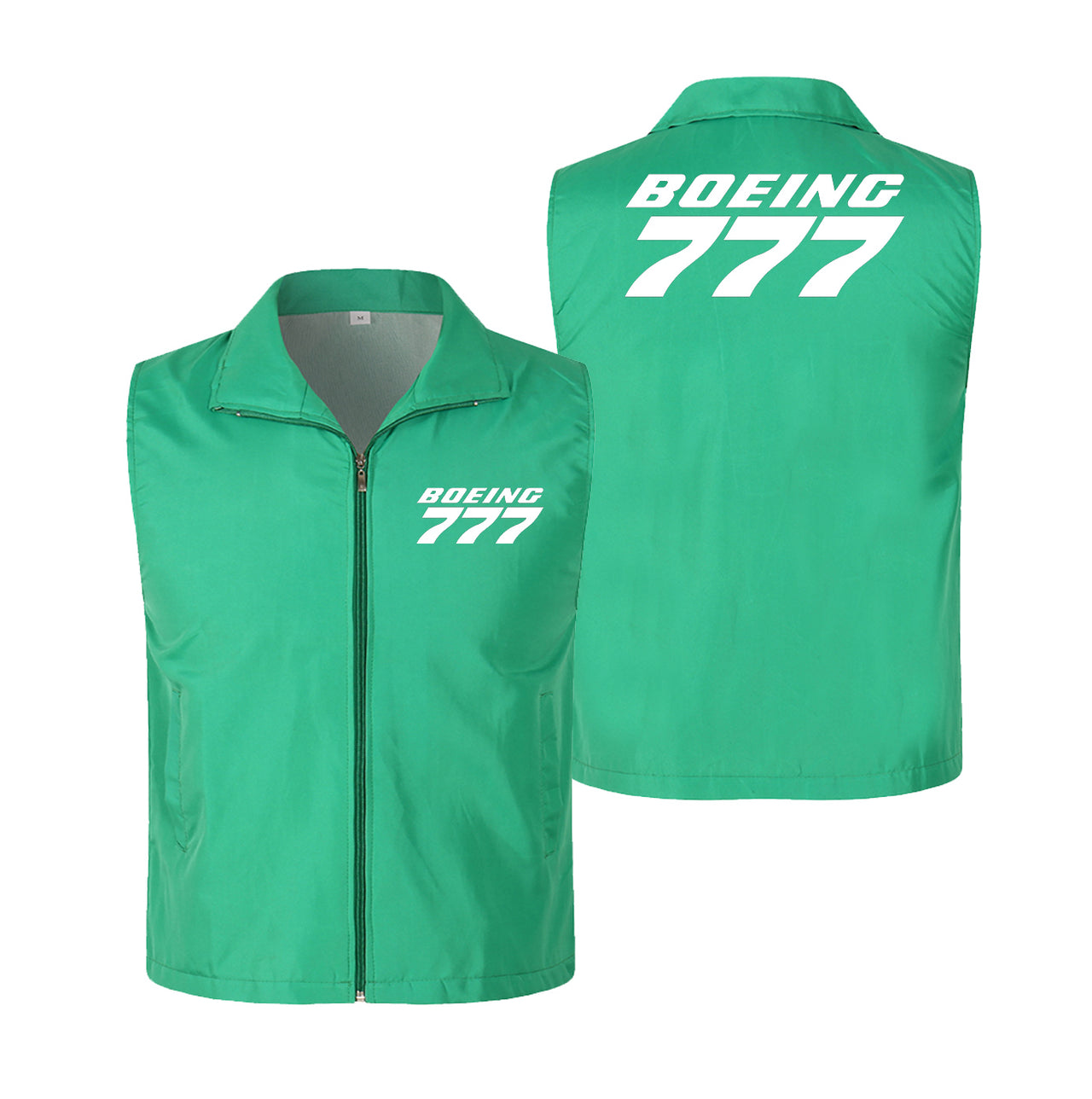 Boeing 777 & Text Designed Thin Style Vests