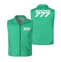 Thumbnail for Boeing 777 & Text Designed Thin Style Vests
