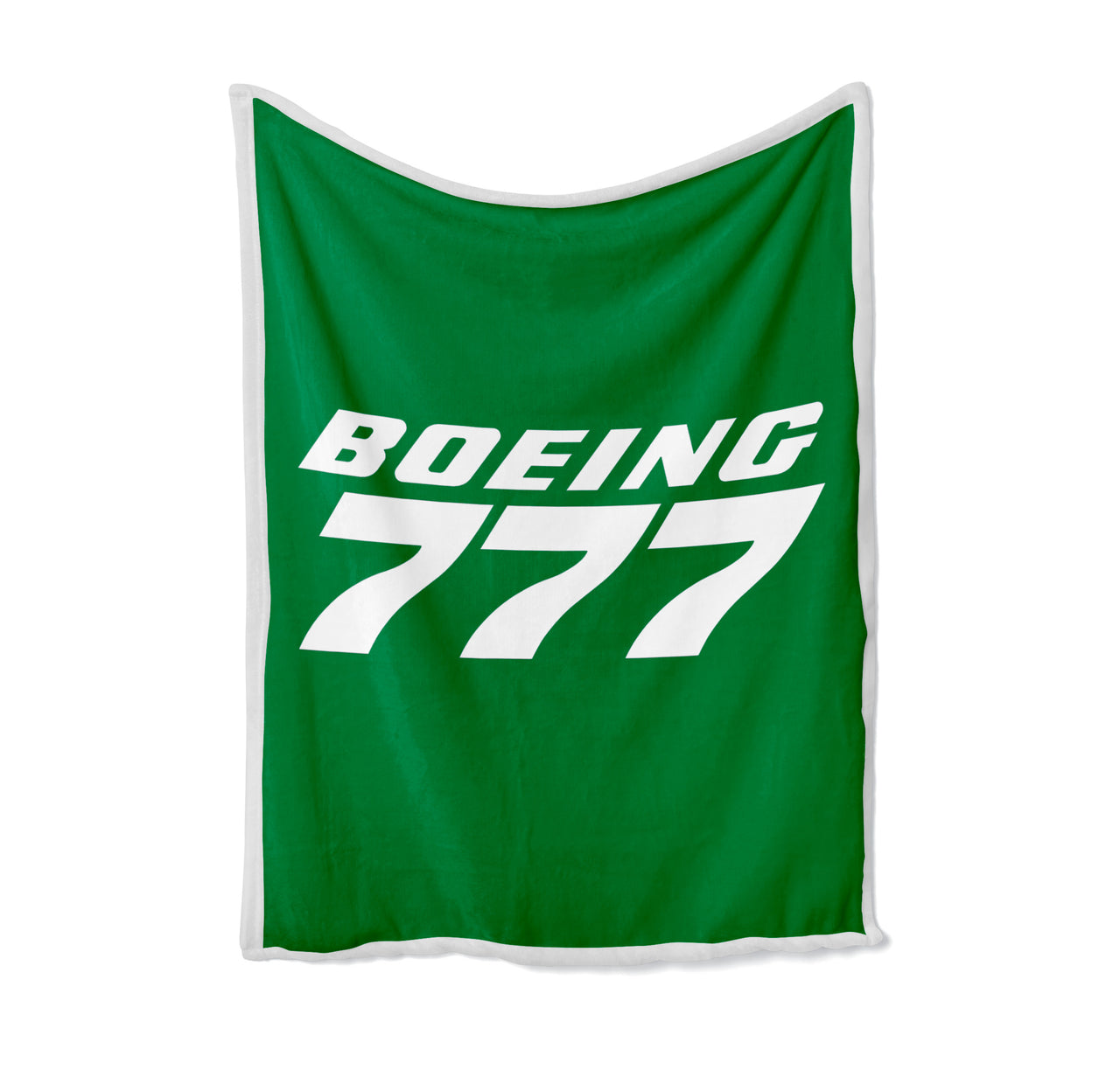 Boeing 777 & Text Designed Bed Blankets & Covers