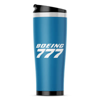 Thumbnail for Boeing 777 & Text Designed Stainless Steel Travel Mugs