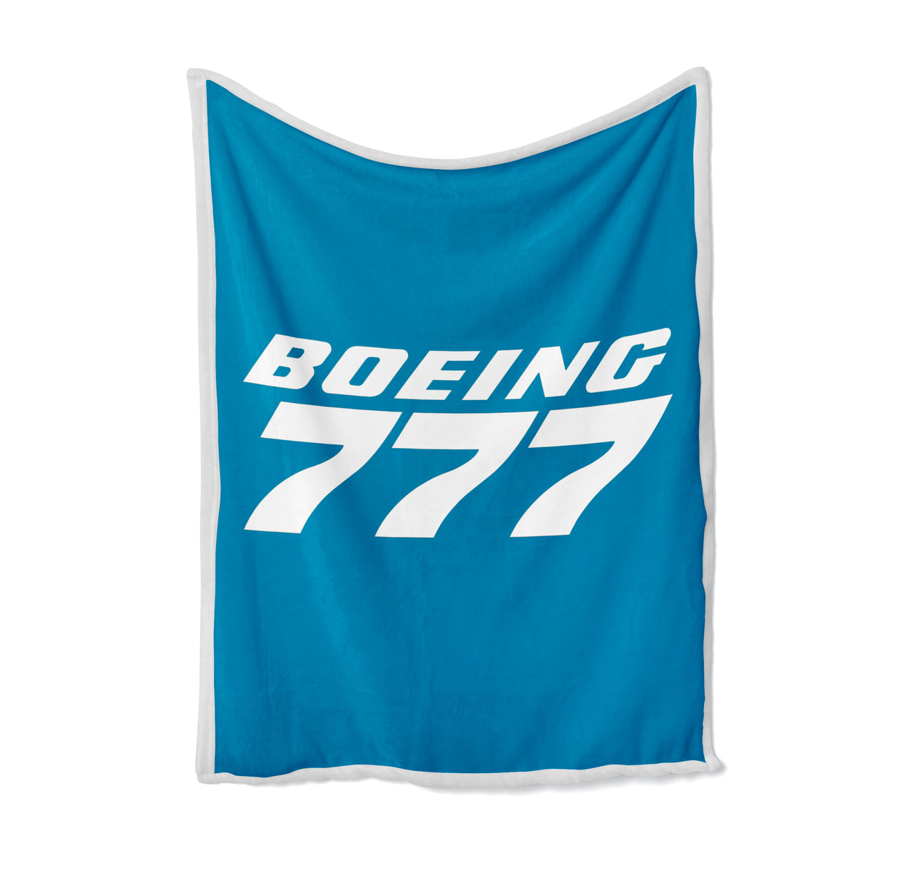 Boeing 777 & Text Designed Bed Blankets & Covers