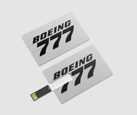 Thumbnail for Boeing 777 & Text Designed USB Cards