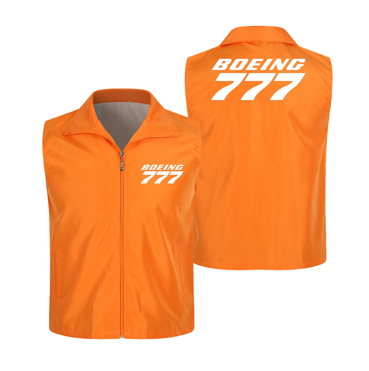 Boeing 777 & Text Designed Thin Style Vests