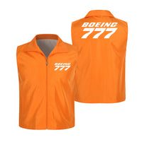Thumbnail for Boeing 777 & Text Designed Thin Style Vests