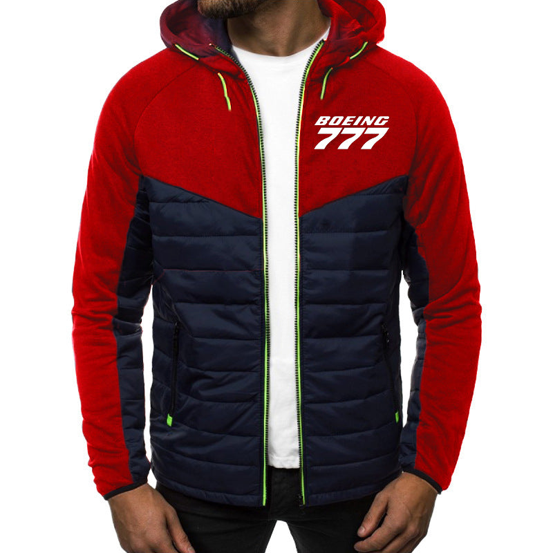 Boeing 777 & Text Designed Sportive Jackets